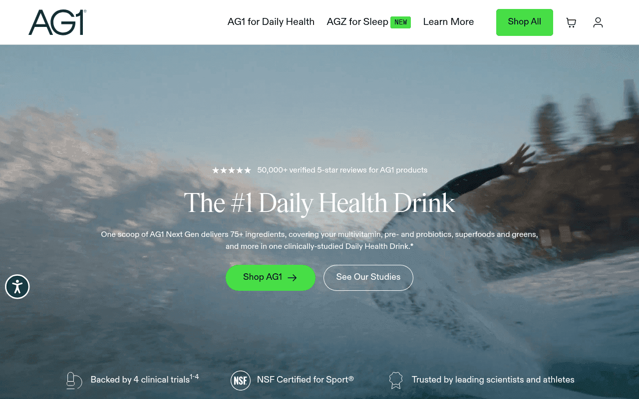 Screenshot of drinkag1.com