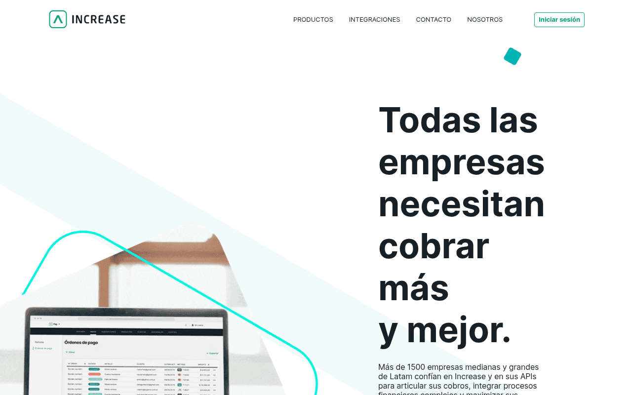 Screenshot of increase.app