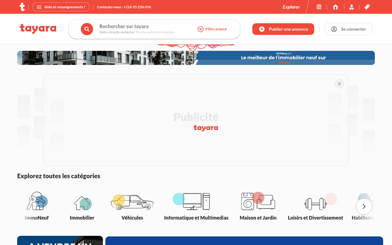 Screenshot of tayara.tn