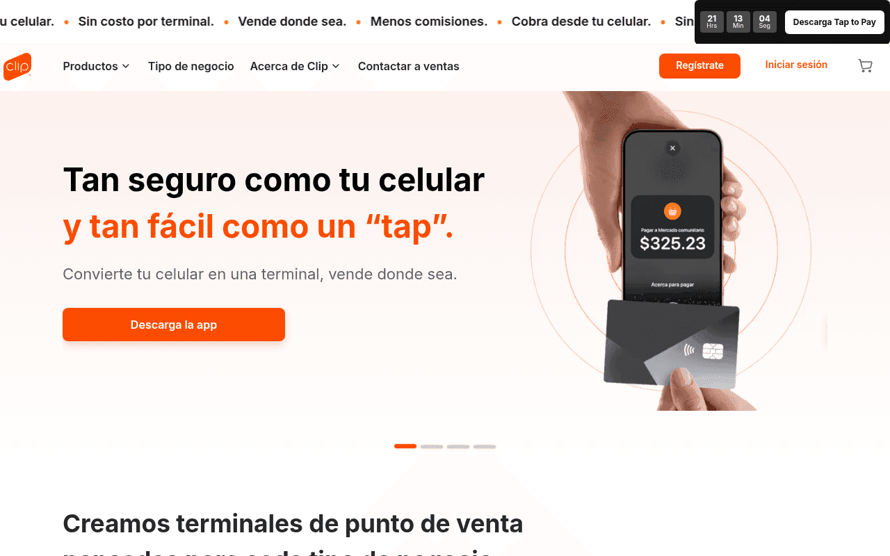 Screenshot of clip.mx