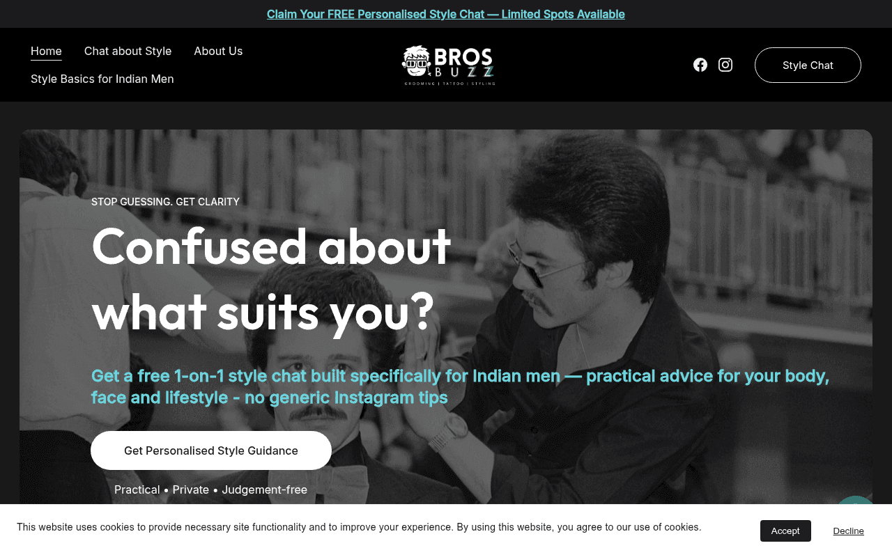 Screenshot of brosbuzz.com