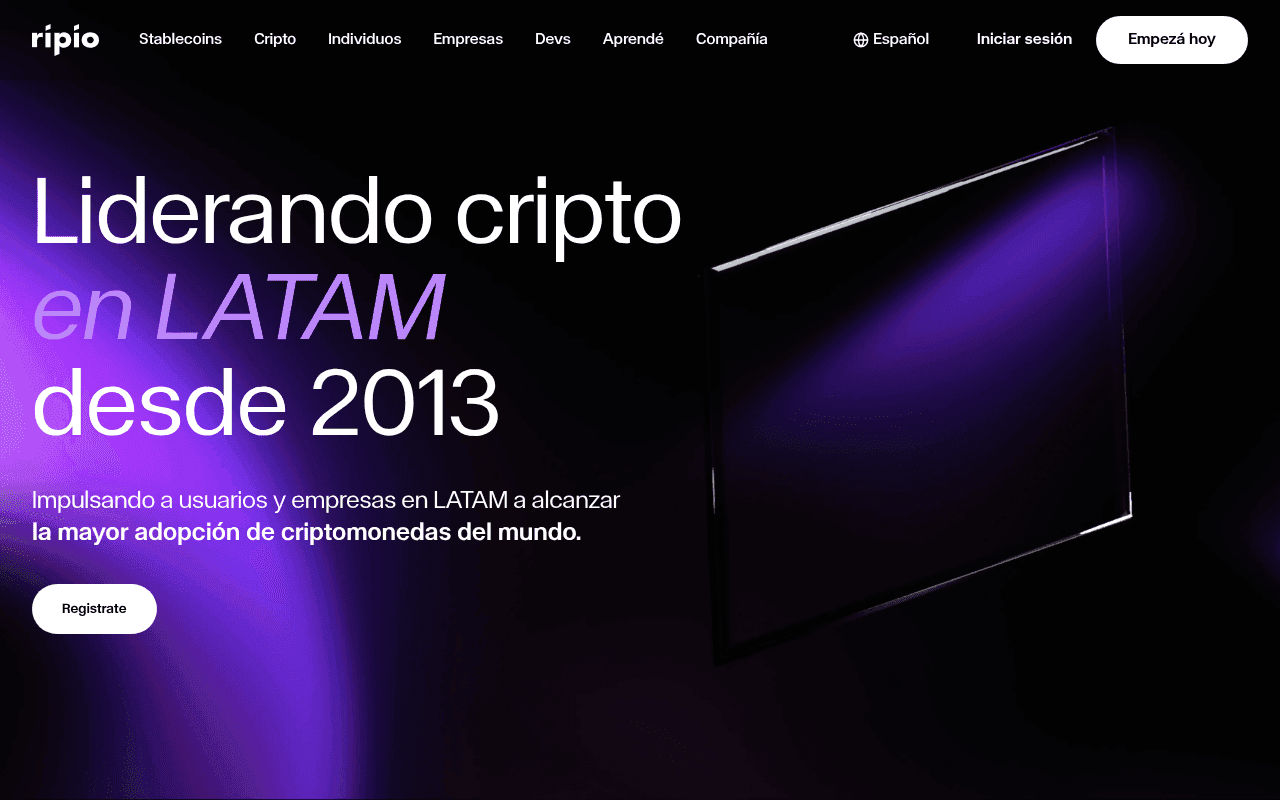 Screenshot of ripio.com