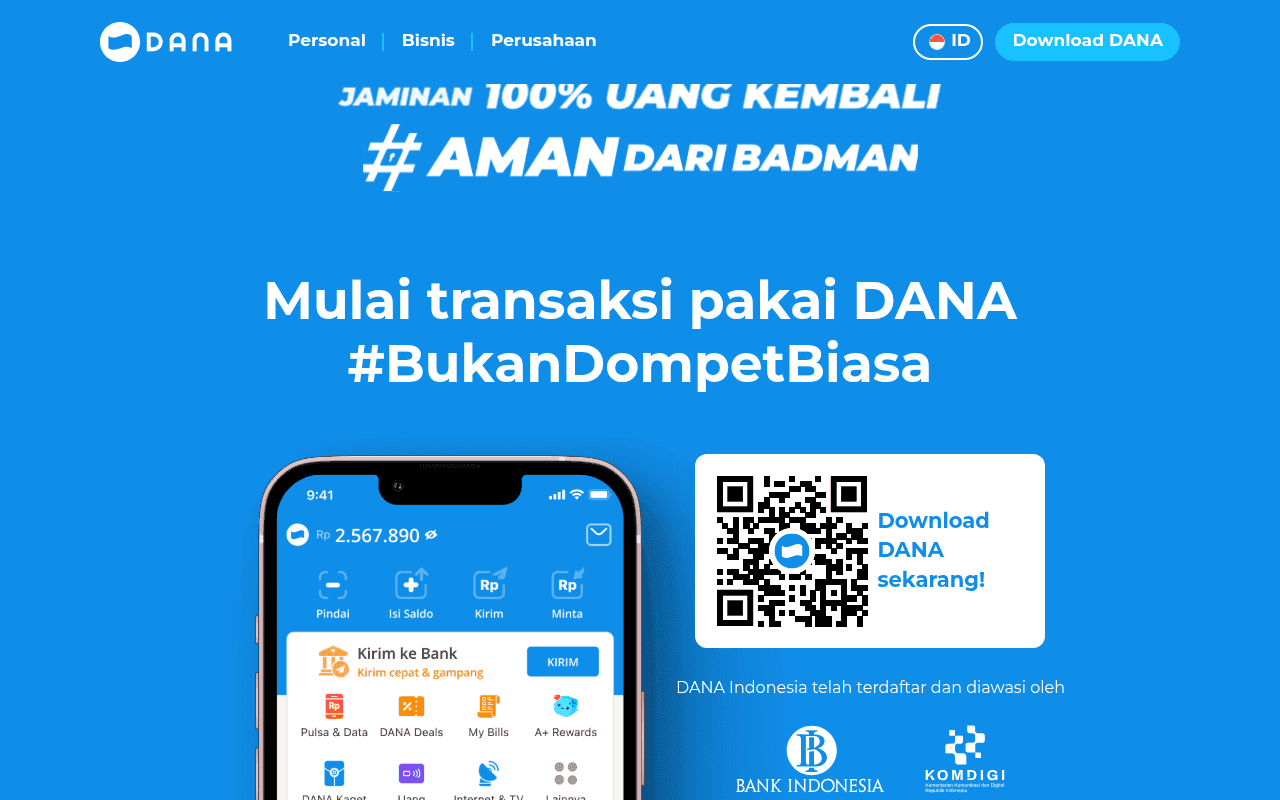 Screenshot of dana.id