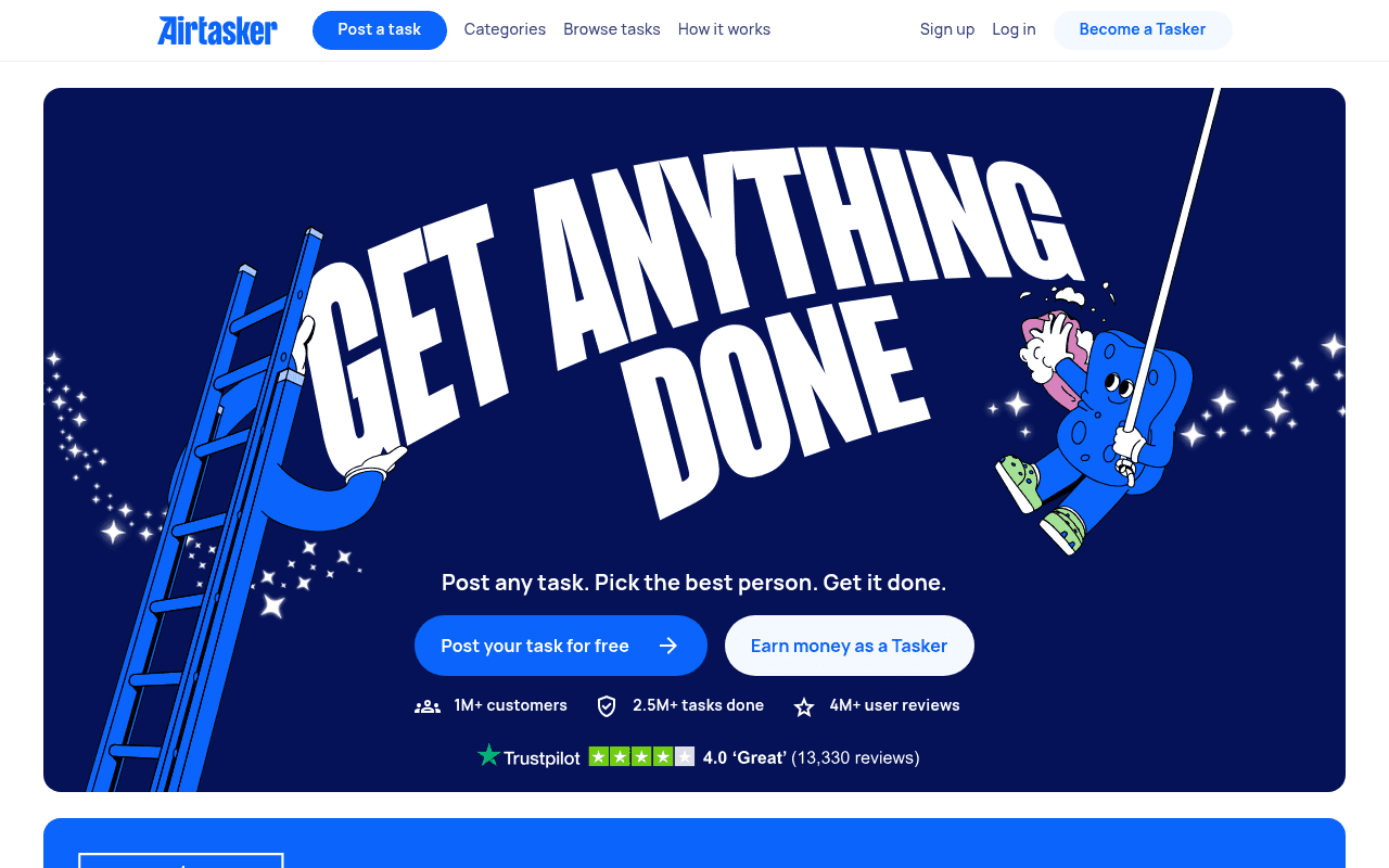 Screenshot of airtasker.com