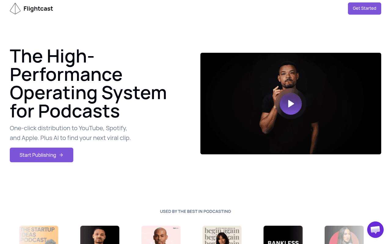 Screenshot of flightcast.com