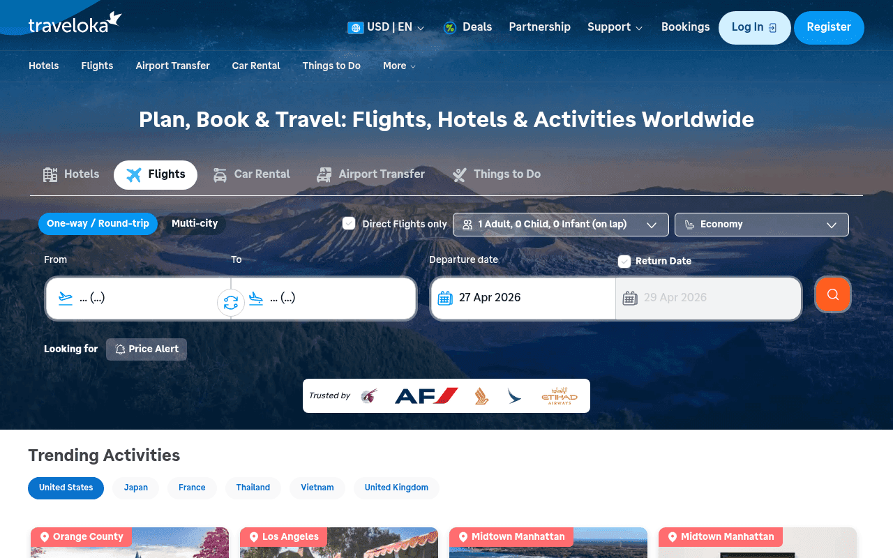 Screenshot of traveloka.com