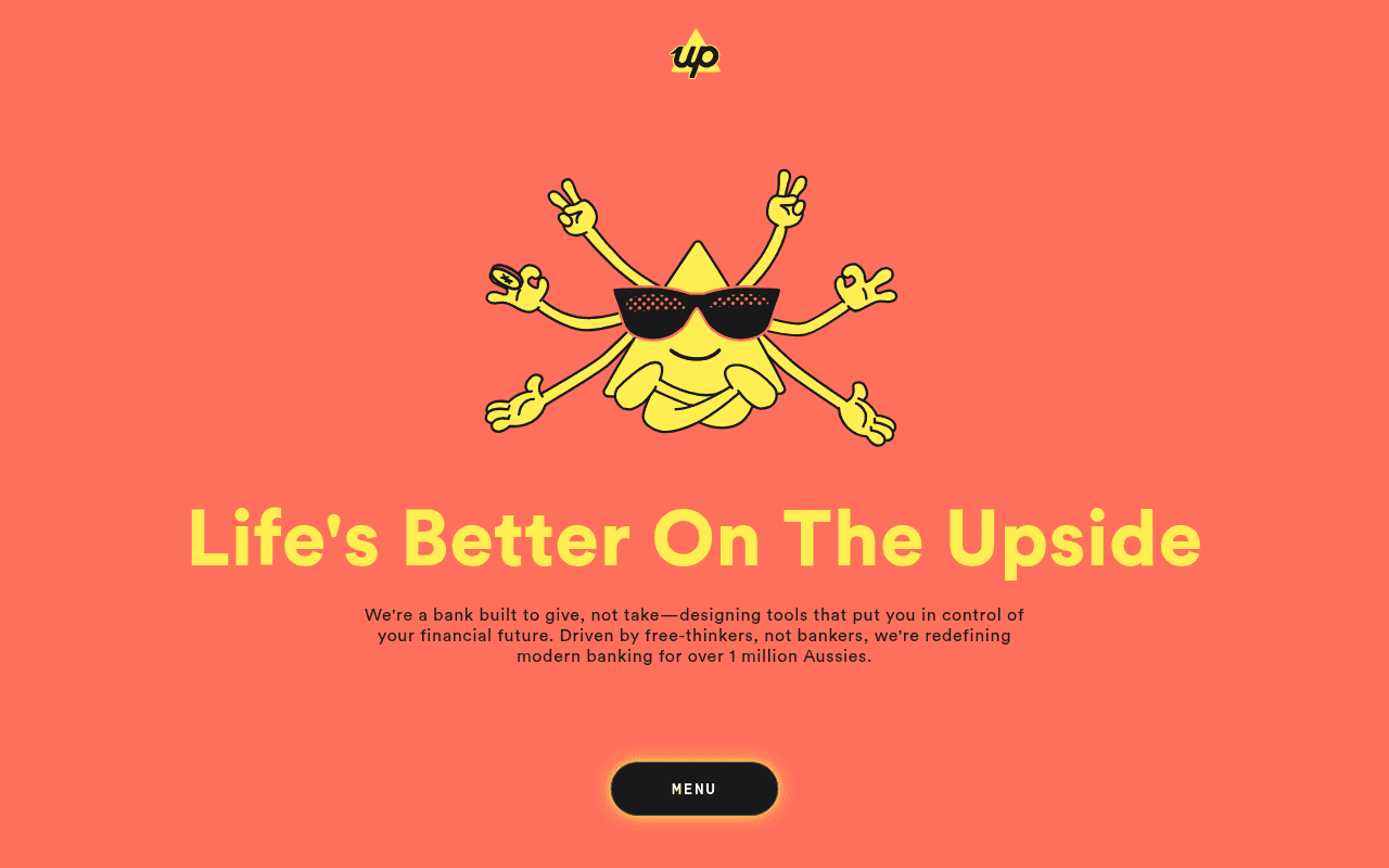 Screenshot of up.com.au