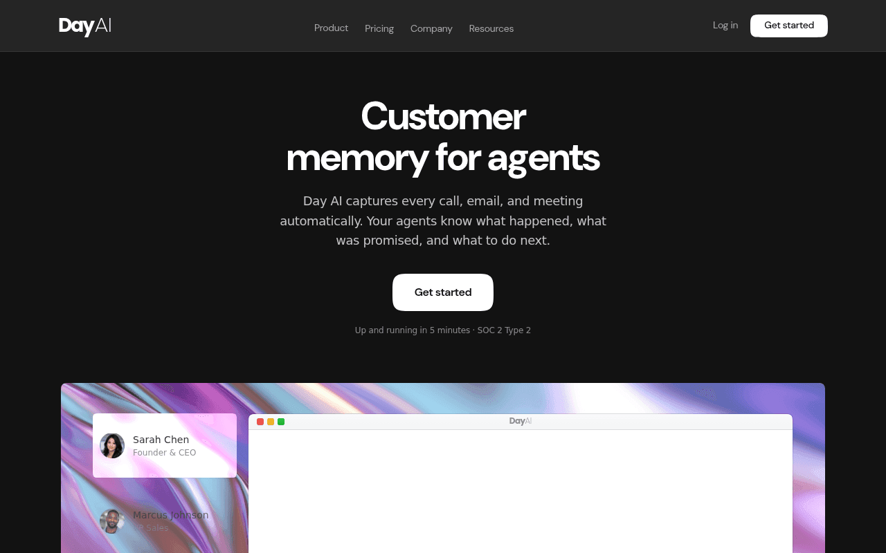 Screenshot of day.ai