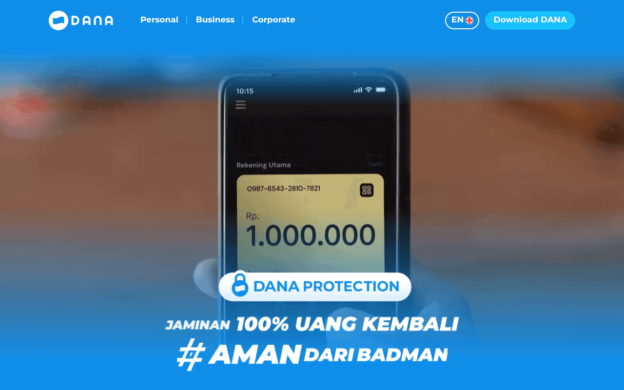 Screenshot of dana.id