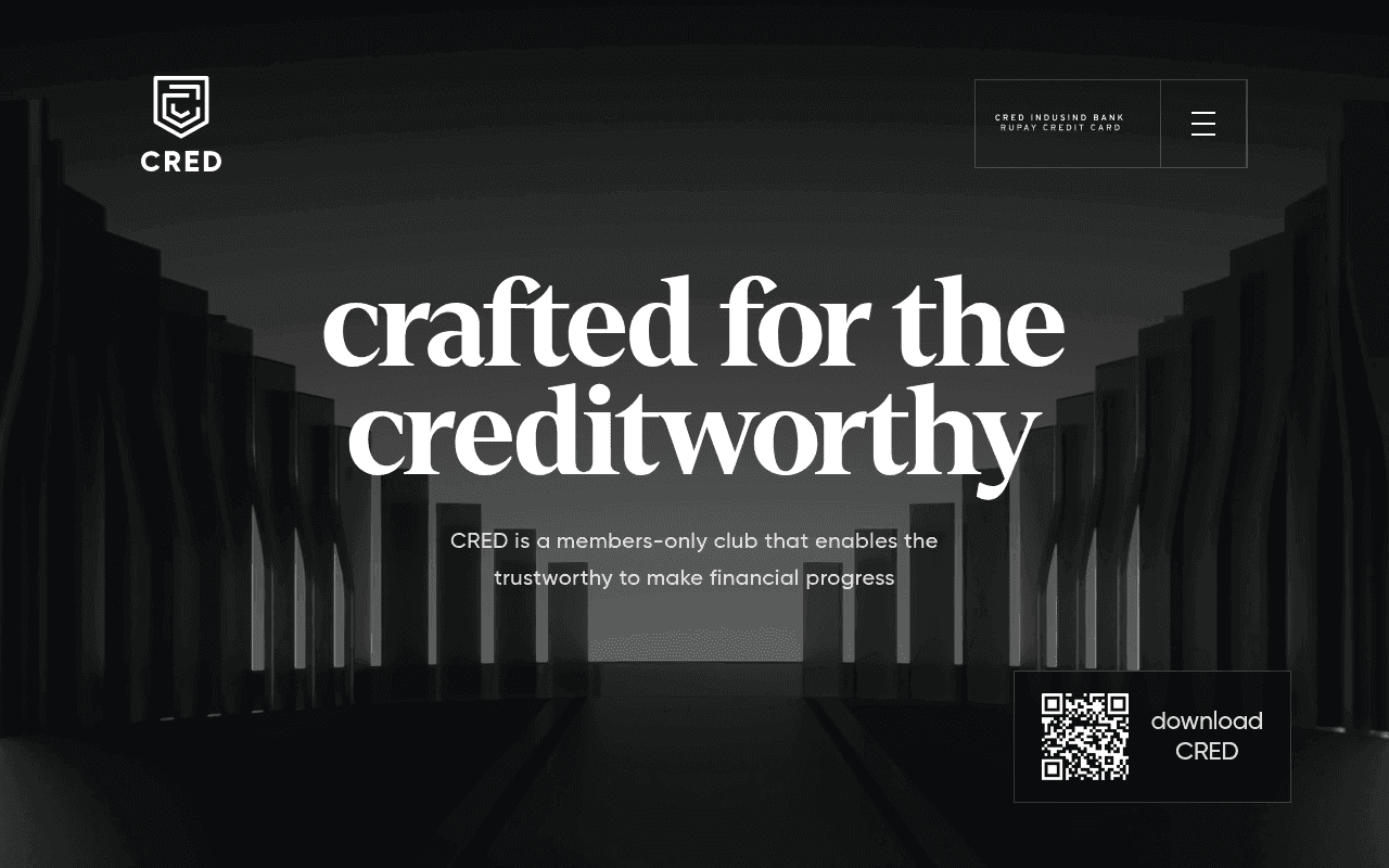 Screenshot of cred.club